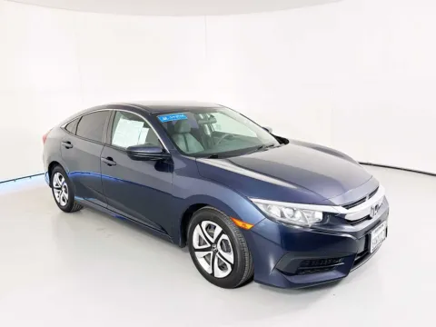Blue 2017 Honda Civic LX for sale in Indio, CA