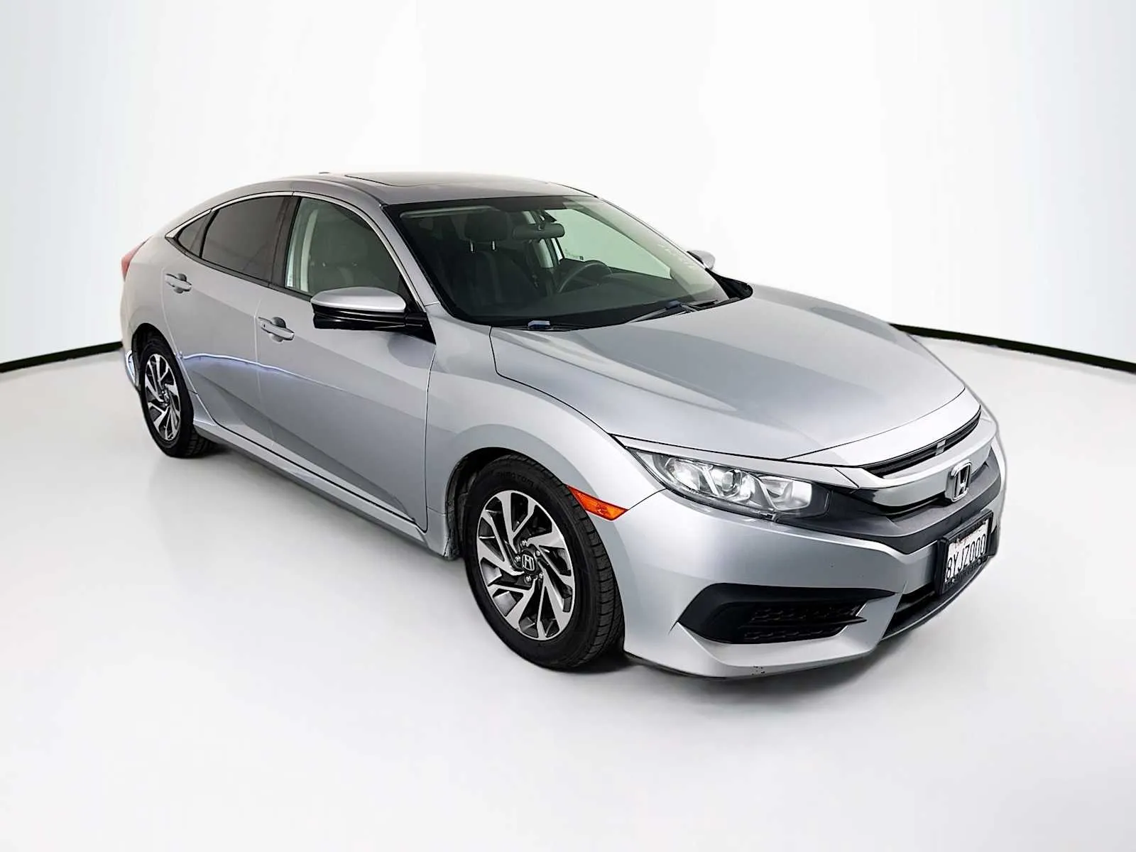 Silver 2018 Honda Civic EX for sale in Indio, CA
