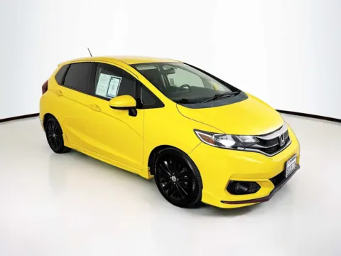 Yellow 2018 Honda Fit Sport for sale in Indio, CA