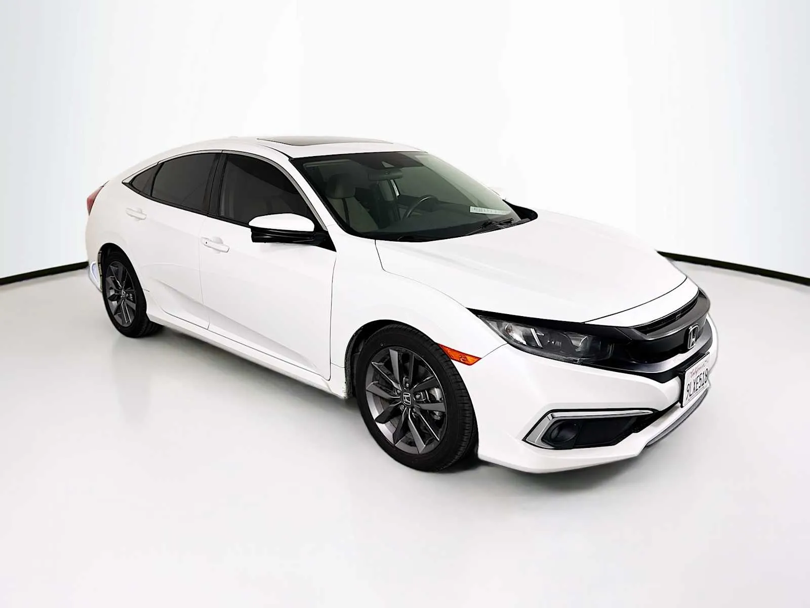 White 2021 Honda Civic EX for sale in Indio, CA