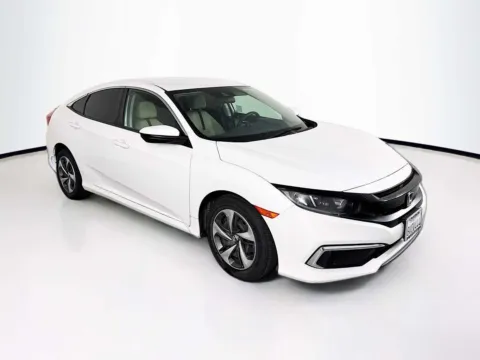 White 2021 Honda Civic LX for sale in Indio, CA