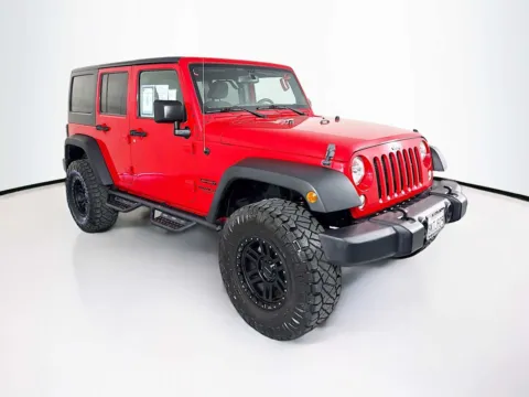 Red 2016 Jeep Wrangler Unlimited Sport for sale in Indio, CA