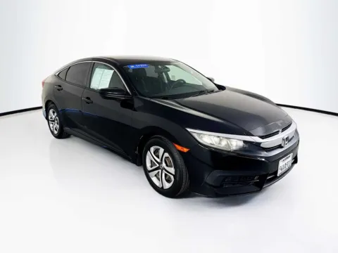 Black 2016 Honda Civic Sedan LX for sale in Indio, CA