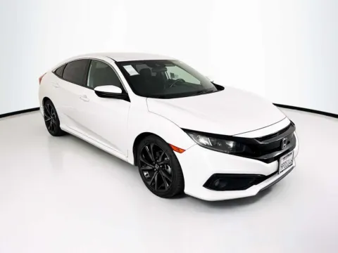 White 2019 Honda Civic Sedan Sport for sale in Indio, CA