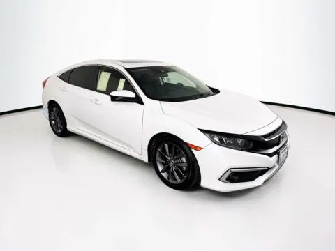 White 2019 Honda Civic Sedan EX for sale in Indio, CA