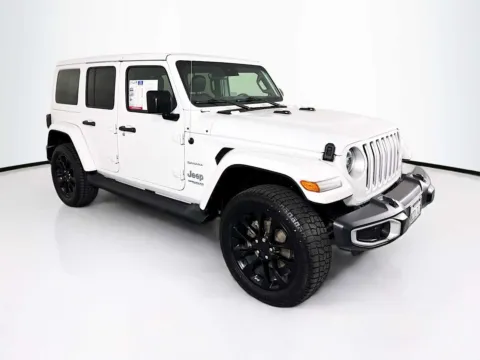 White 2021 Jeep Wrangler 4xe Unlimited Sahara for sale in Indio, CA