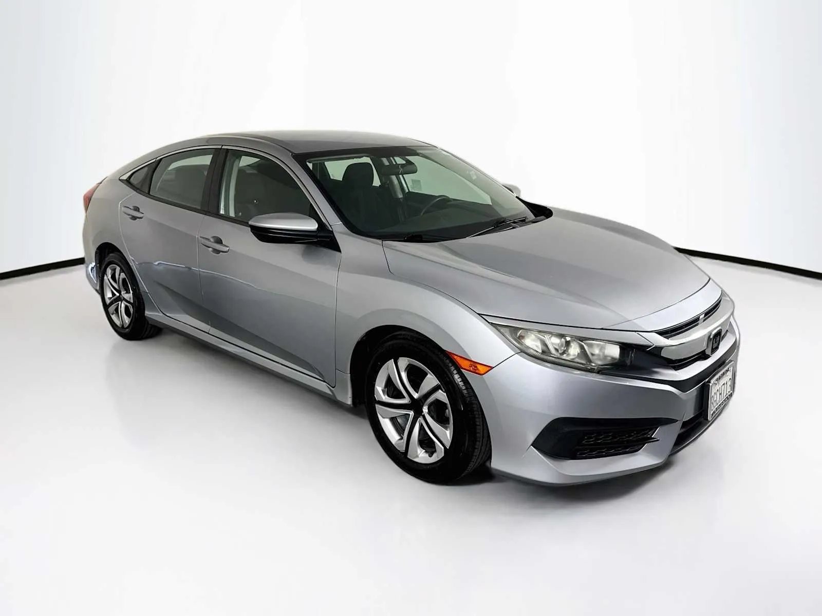 Silver 2018 Honda Civic Sedan LX for sale in Indio, CA