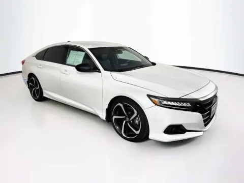 White 2021 Honda Accord Sedan Sport for sale in Indio, CA