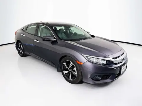 Gray 2017 Honda Civic Sedan Touring for sale in Indio, CA