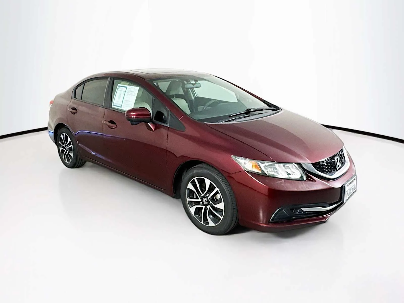 Red 2014 Honda Civic EX for sale in Indio, CA