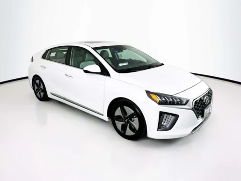 White 2021 Hyundai IONIQ Hybrid Limited for sale in Indio, CA