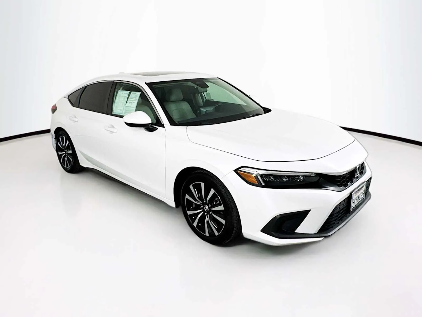 White 2024 Honda Civic Hatchback EX-L for sale in Indio, CA