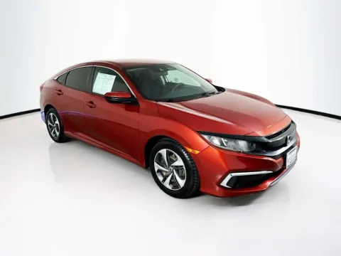 Orange 2020 Honda Civic LX for sale in Indio, CA