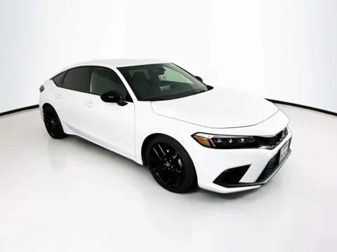 White 2023 Honda Civic Hatchback Sport for sale in Indio, CA