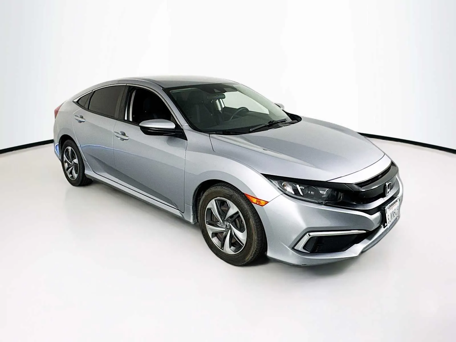 Silver 2019 Honda Civic LX for sale in Indio, CA