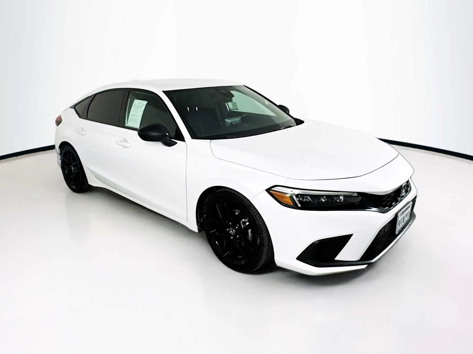 White 2023 Honda Civic Hatchback Sport for sale in Indio, CA