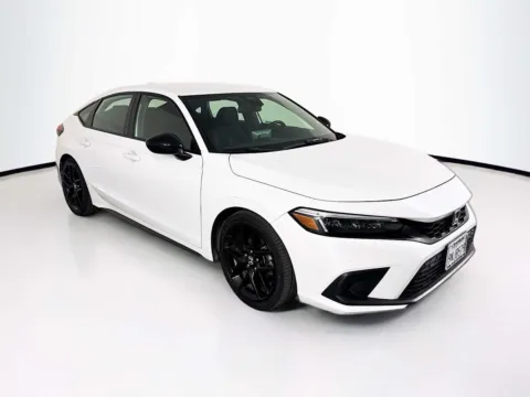 White 2022 Honda Civic Hatchback Sport for sale in Indio, CA