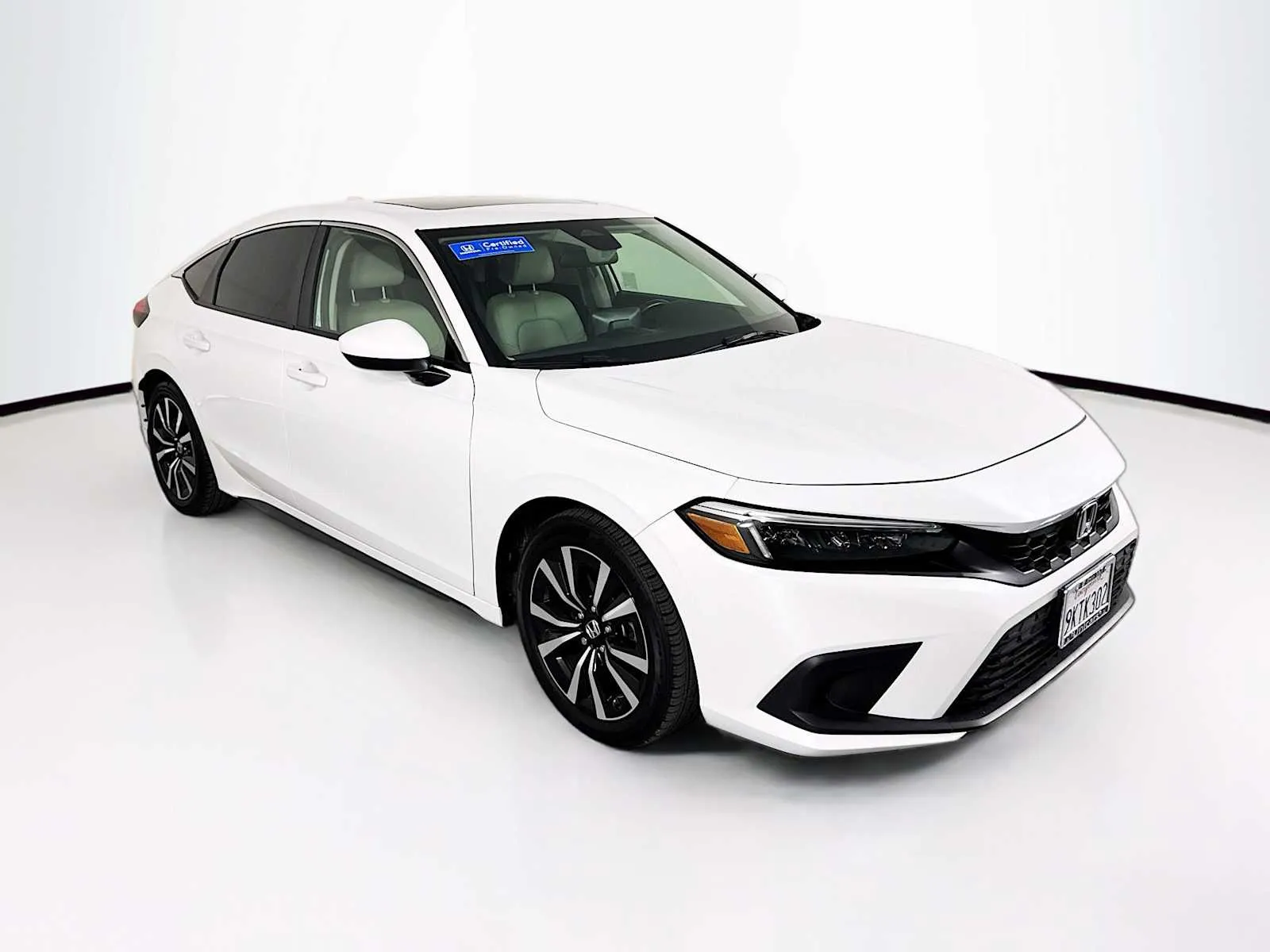 White 2024 Honda Civic Hatchback EX-L for sale in Indio, CA