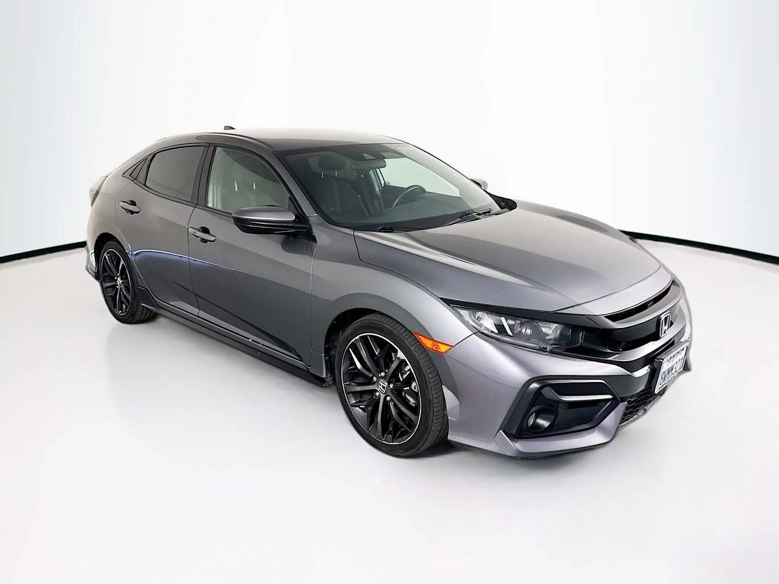 Gray 2021 Honda Civic Hatchback Sport for sale in Indio, CA