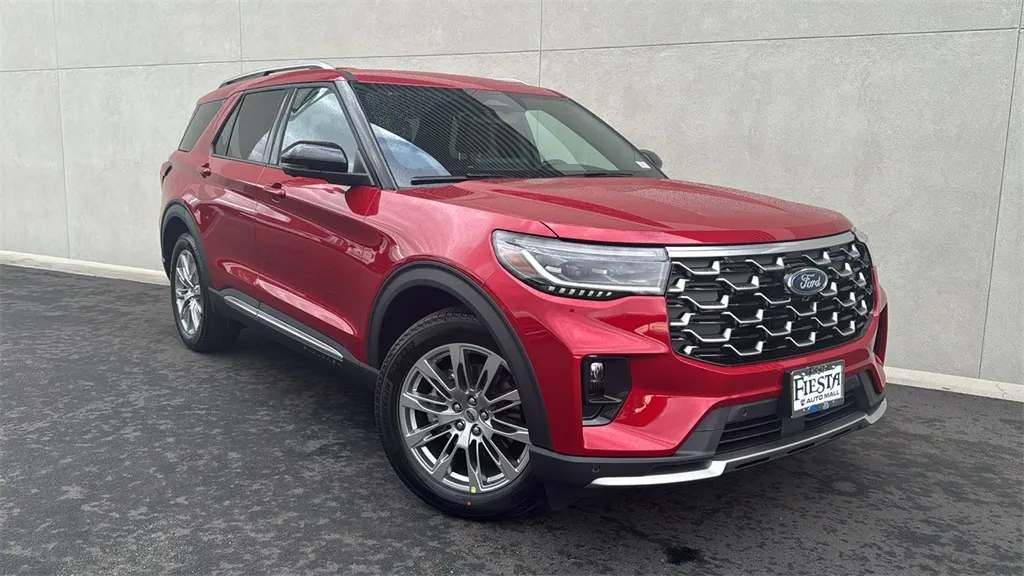 Red 2026 Ford Explorer Platinum for sale in Indio, CA