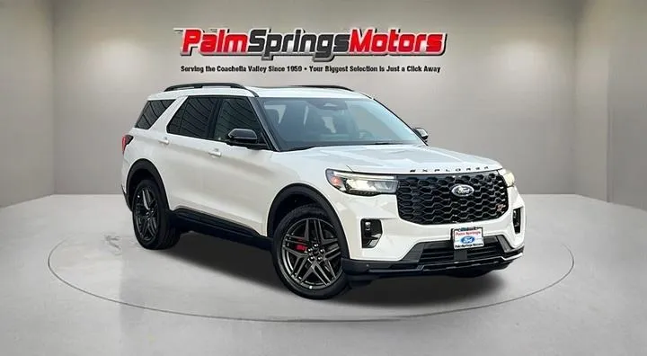 White 2026 Ford Explorer ST-Line for sale in Indio, CA