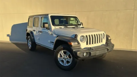 White 2021 Jeep Wrangler Unlimited Sport S for sale in Indio, CA