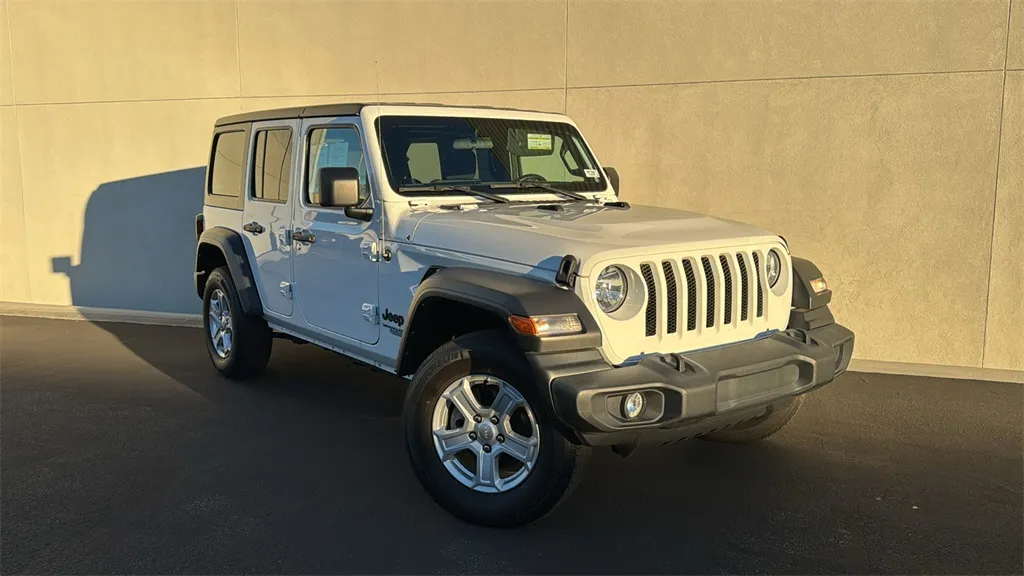 White 2021 Jeep Wrangler Unlimited Sport S for sale in Indio, CA