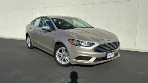 White 2018 Ford Fusion Hybrid S for sale in Indio, CA