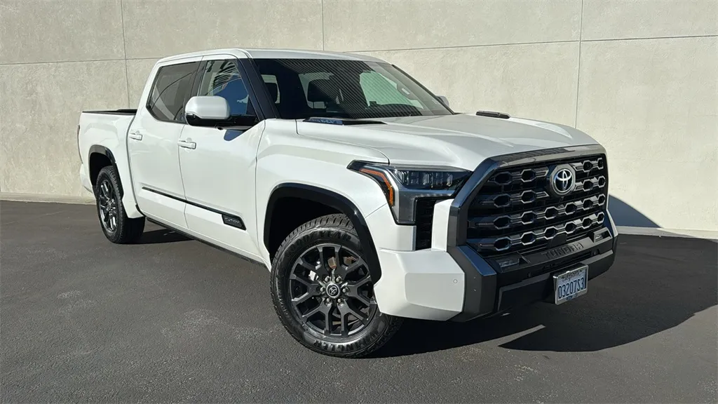 White 2023 Toyota Tundra Hybrid Platinum for sale in Indio, CA