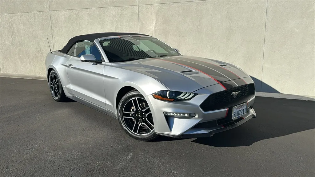 Silver 2019 Ford Mustang EcoBoost Premium for sale in Indio, CA