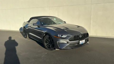 Gray 2021 Ford Mustang EcoBoost Premium for sale in Indio, CA