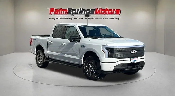 White 2025 Ford F-150 Lightning Flash for sale in Indio, CA