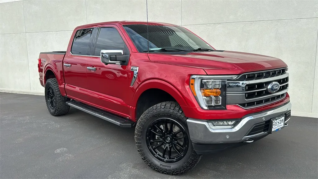 Red 2021 Ford F-150 Lariat for sale in Indio, CA