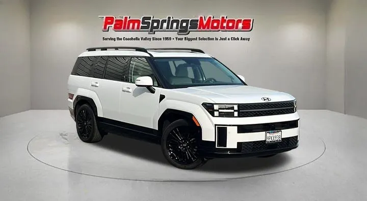 White 2025 Hyundai Santa Fe Hybrid Calligraphy for sale in Indio, CA