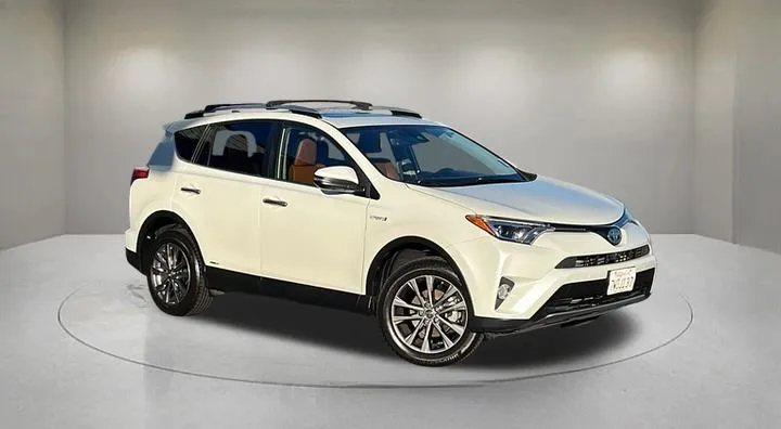 White 2017 Toyota RAV4 Hybrid Limited for sale in Indio, CA
