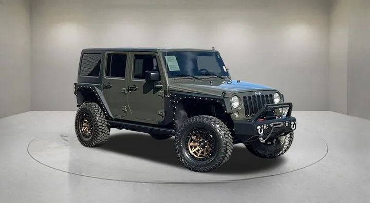 Green 2015 Jeep Wrangler Unlimited Sport for sale in Indio, CA