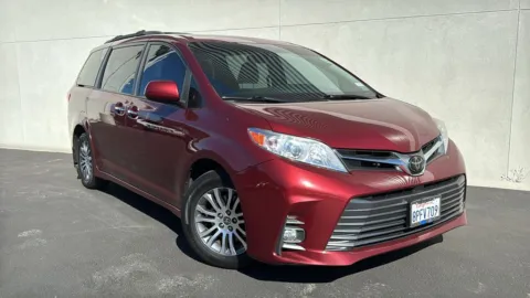 Red 2020 Toyota Sienna XLE for sale in Indio, CA