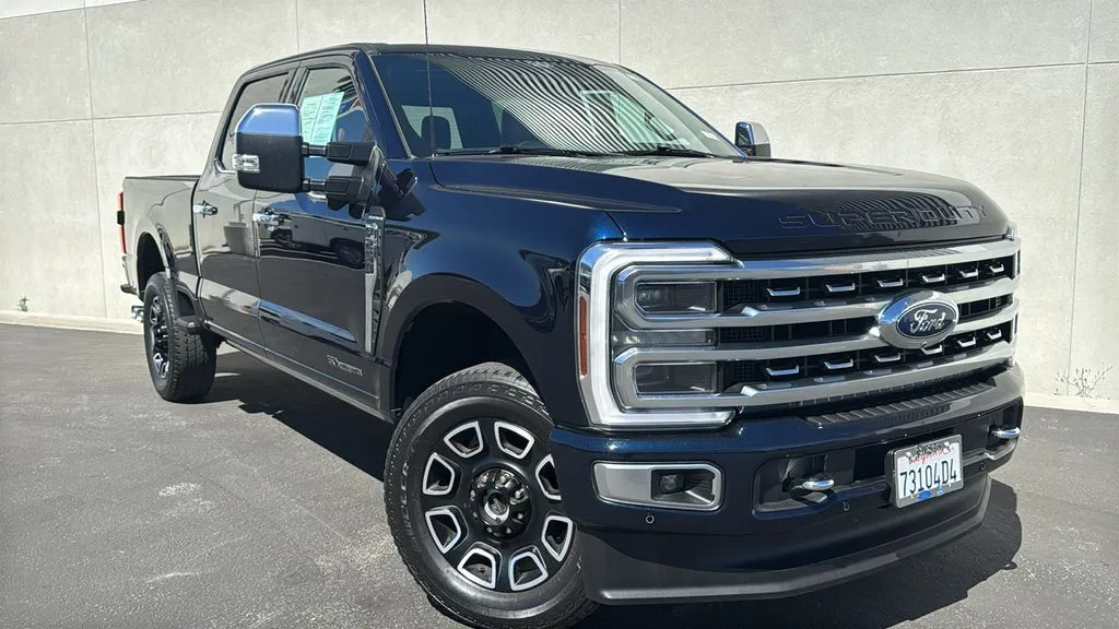 Blue 2024 Ford F-250SD Platinum for sale in Indio, CA
