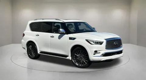White 2023 INFINITI QX80 Sensory for sale in Indio, CA