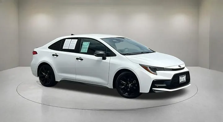 White 2022 Toyota Corolla SE Nightshade for sale in Indio, CA