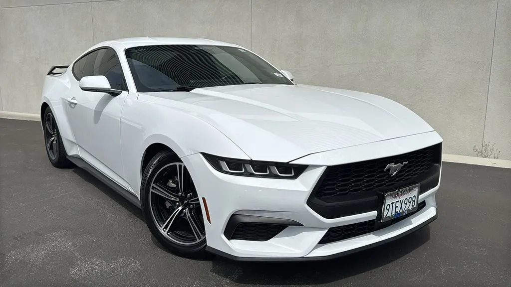White 2024 Ford Mustang EcoBoost Premium for sale in Indio, CA