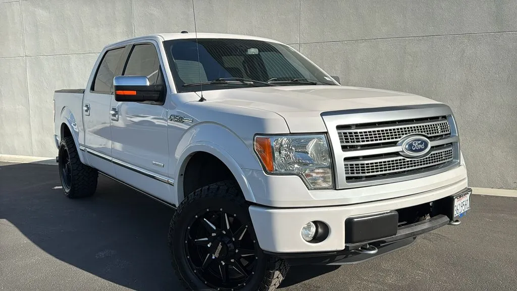 White 2012 Ford F-150 Platinum for sale in Indio, CA