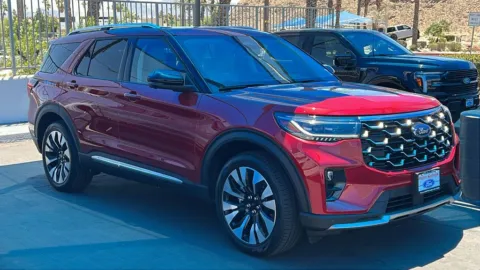 Red 2026 Ford Explorer Platinum for sale in Indio, CA