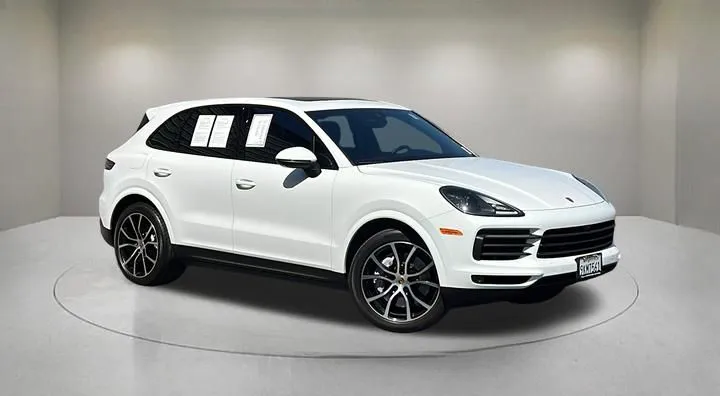 Gray 2023 Porsche Cayenne Platinum Edition for sale in Indio, CA