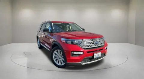 Red 2021 Ford Explorer Limited for sale in Indio, CA