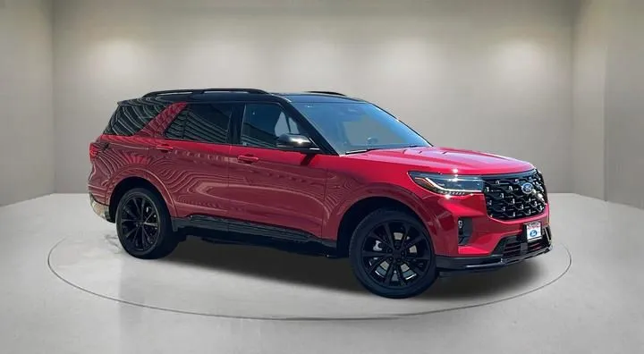 Red 2025 Ford Explorer Platinum for sale in Indio, CA