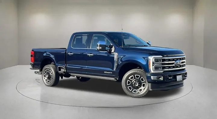 Blue 2024 Ford F-250SD Platinum for sale in Indio, CA