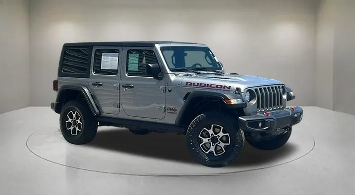 Silver 2021 Jeep Wrangler Unlimited Rubicon for sale in Indio, CA