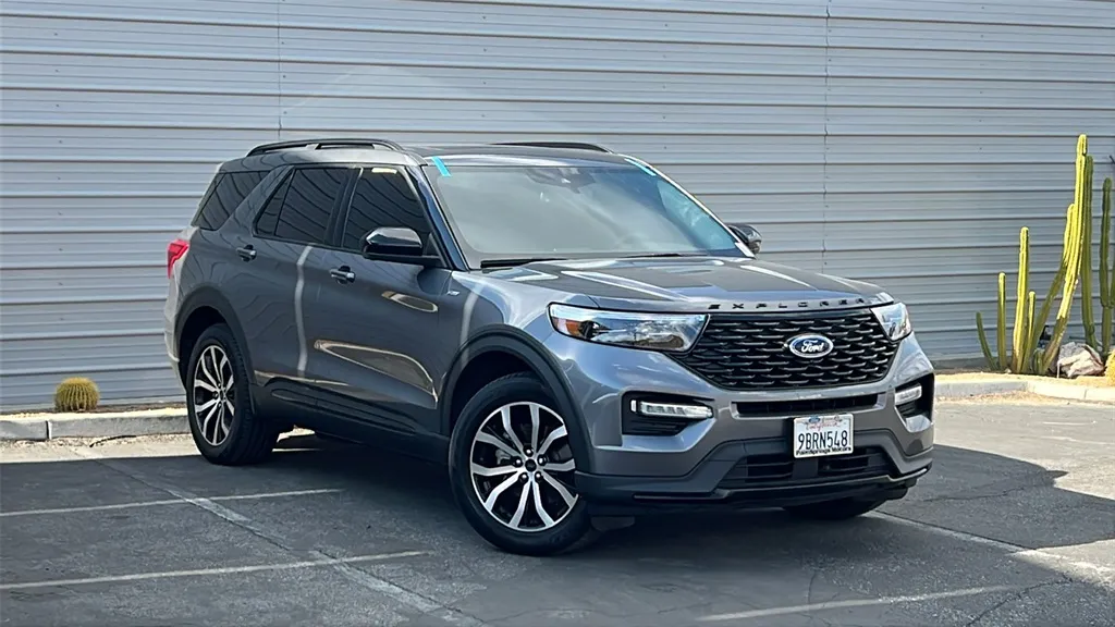 Gray 2022 Ford Explorer ST-Line for sale in Indio, CA
