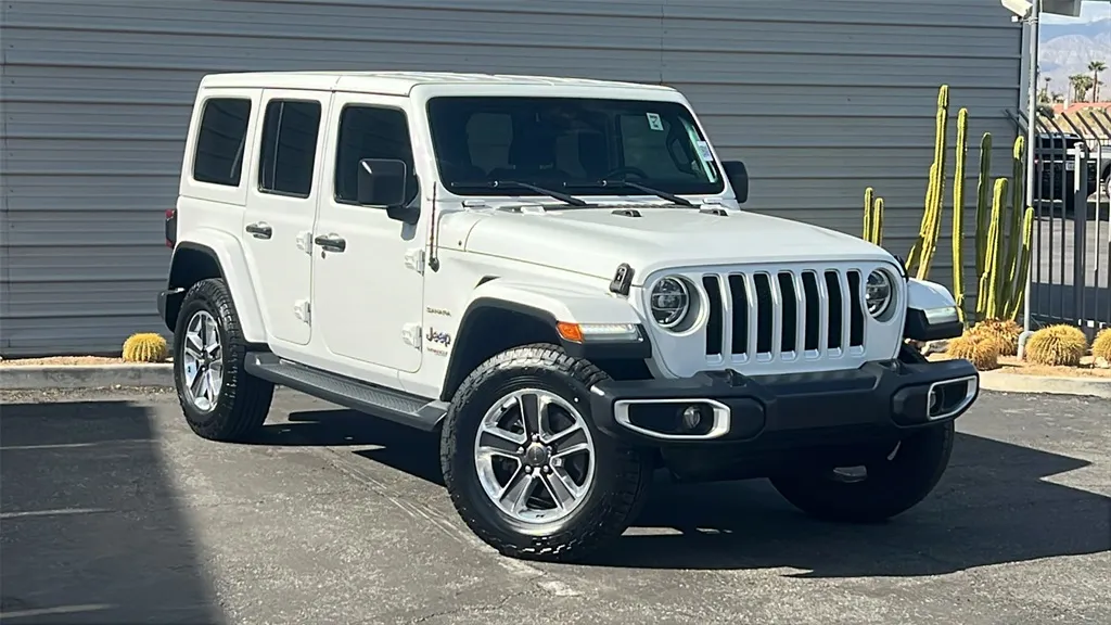 White 2020 Jeep Wrangler Unlimited Sahara for sale in Indio, CA
